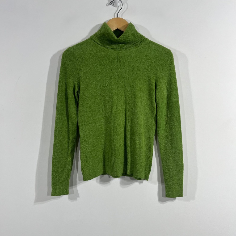 World Republic VTG Fairy Grunge 90 Granola Green Boucle Turtleneck Sweater Small